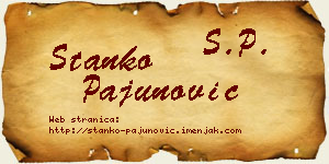Stanko Pajunović vizit kartica